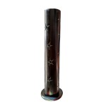Soapstone Incense Tower Star Black ASH19128